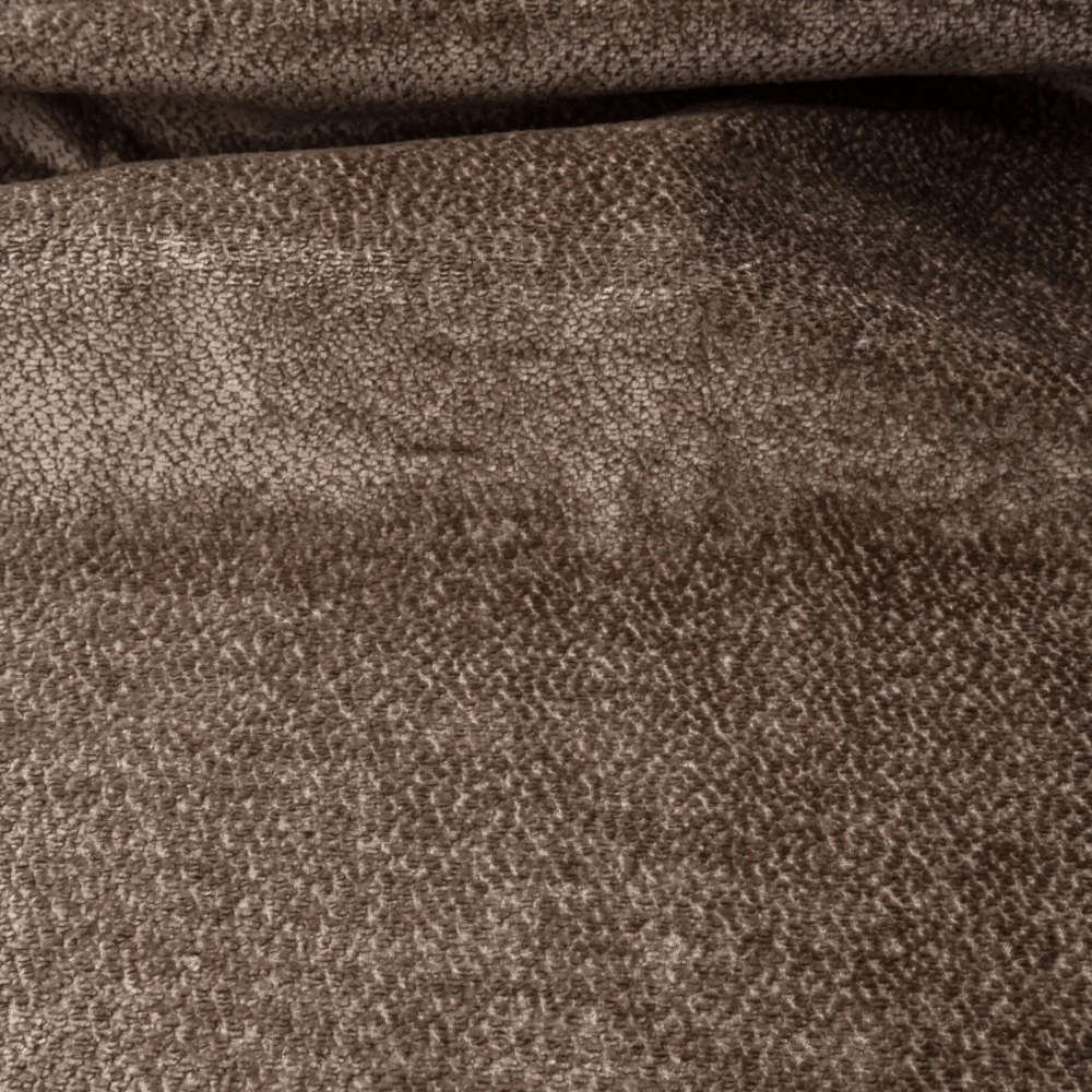 Canapé d'angle avec pieds hauts en velours taupe Chloe - à gauche