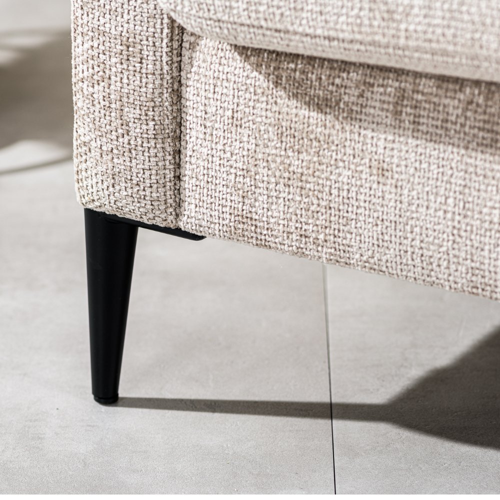 Fauteuil Flora DH Intérieur Tissu Beige Détail photo d'ambiance