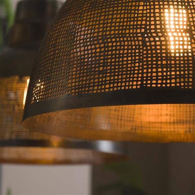 Lampe suspendue Luisa DH Intérieur Bronze LxlxH 79x42x37 Bronze Détail photo d'ambiance