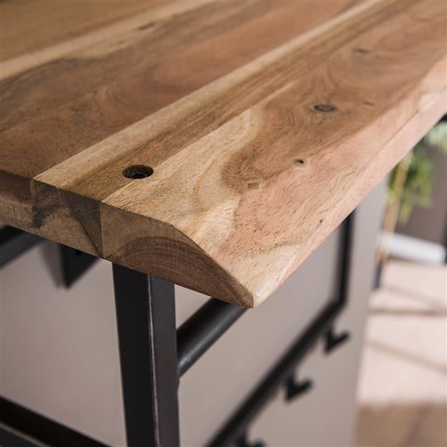 Porte-manteau Teun DH Intérieur Acacia LxlxH 102x84x35 Bois d'acacia Détail photo d'ambiance
