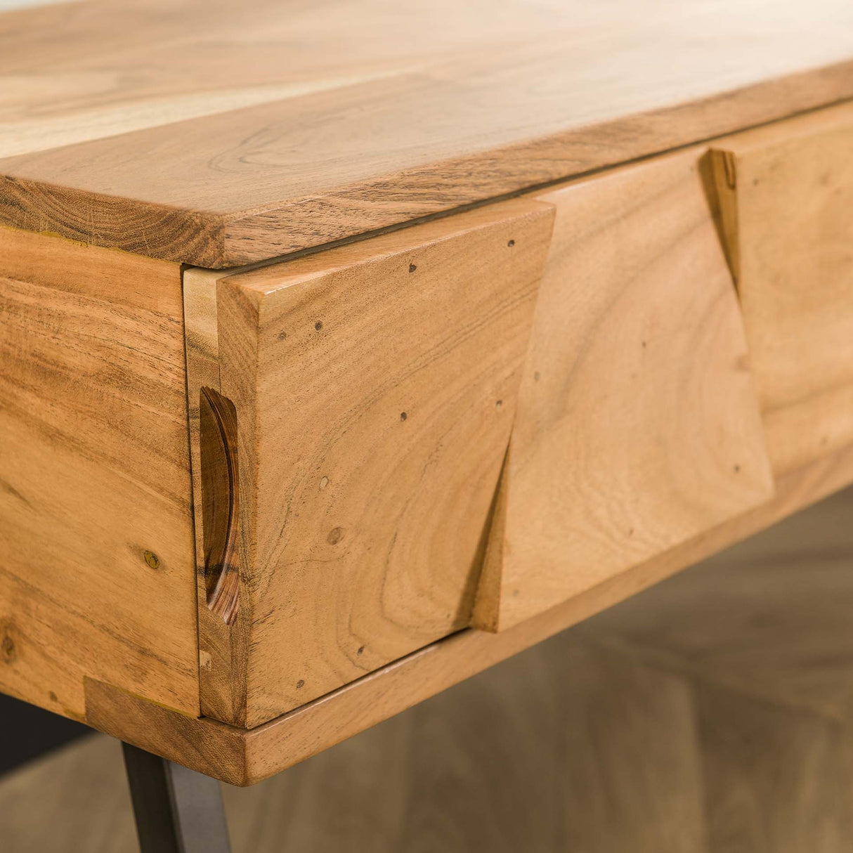 Coiffeuse Alisa DH Intérieur Acacia LxlxH 125x46x23 Bois d'acacia Détail photo d'ambiance