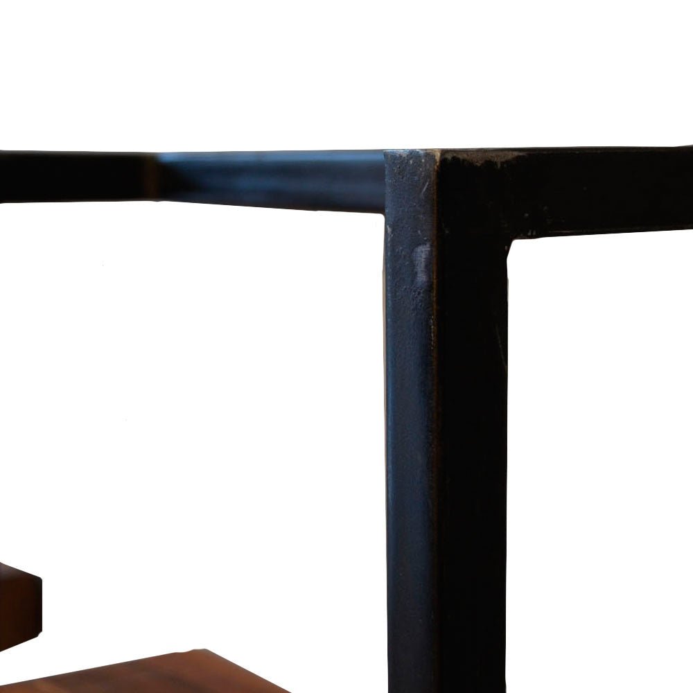 Etagère murale Aberdeen DH Intérieur Acacia LxlxH 33x31x12 Bois d'acacia Blanc détail photo
