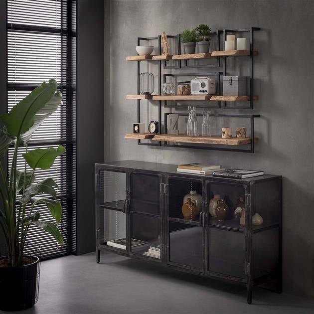 Etagère murale Aberdeen DH Intérieur Acacia LxlxH 41x33x12 Bois d'acacia Photo d'ambiance en situation