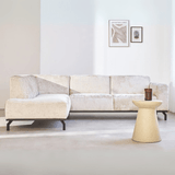 Canapé d'angle chloé beige à gauche