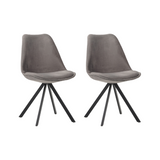 Set van 2 eetkamerstoelen Jace velvet