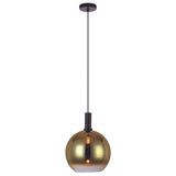 Lampe à suspension Nala 1 lumière verre doré