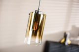 Hanglamp Celia glas goud