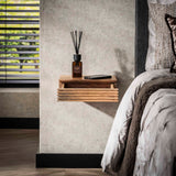 Avela XS Table de nuit 1 tiroir en acacia massif ensemble de 2 