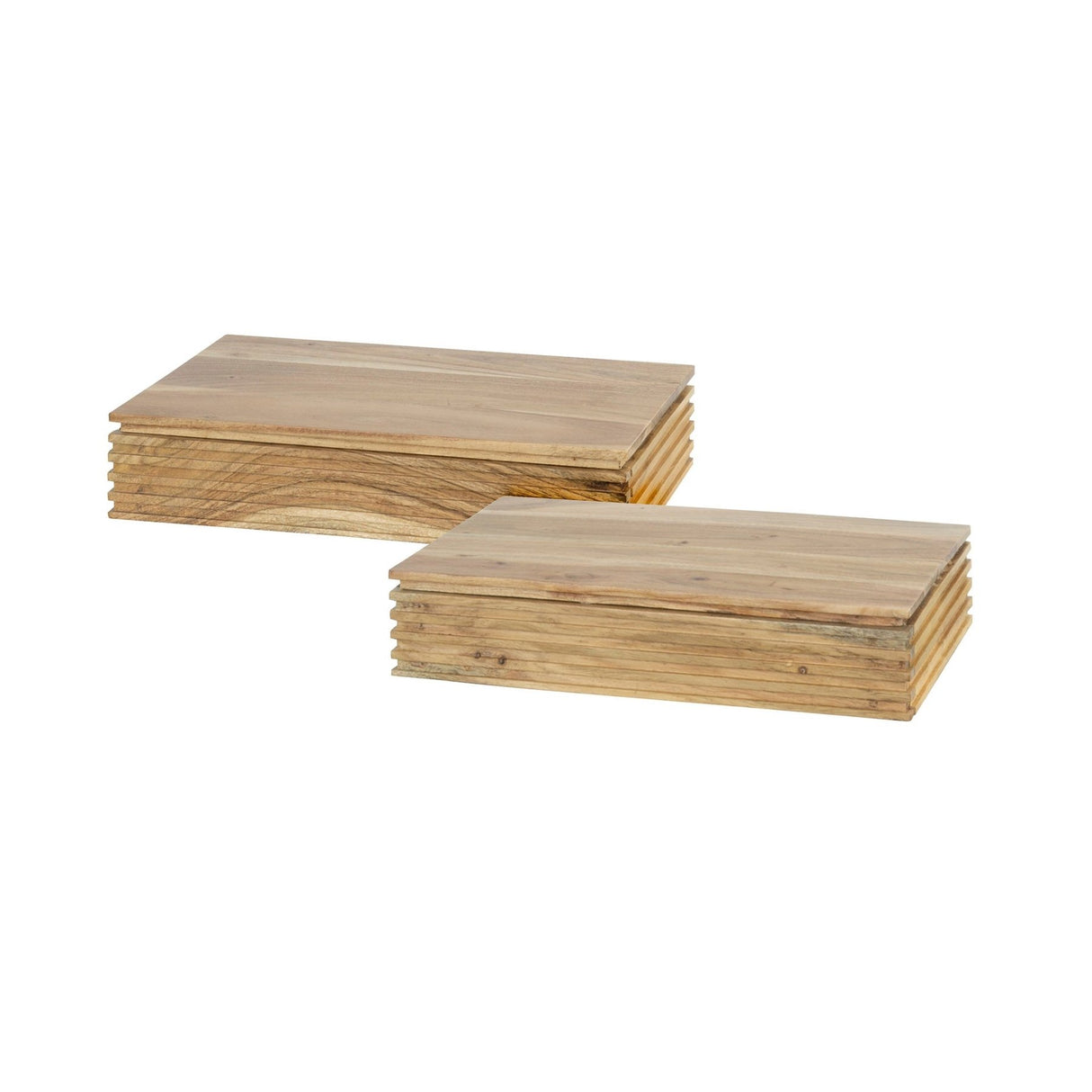 Tables de chevet Arlo Set de 2 – Acacia massif avec tiroir 