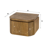 Table de chevet flottant Bois de manguier Sable – 1 tiroir 