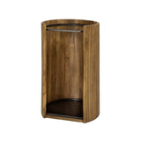 Porte-parapluies Liva - Bois de manguier Couleur sable 50 cm 