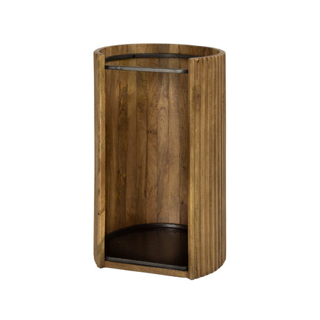 Porte-parapluies Liva - Bois de manguier Couleur sable 50 cm 