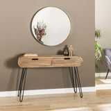 Coiffeuse Jasmine DH Interior Mango LxPxH 124x35x28 Bois de manguier Photo d'ambiance vue de face