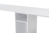 Bureaus - Studie bureau Melamine 240x60 cm Twin Study Desk wit en goud White Gold - Dimehouse