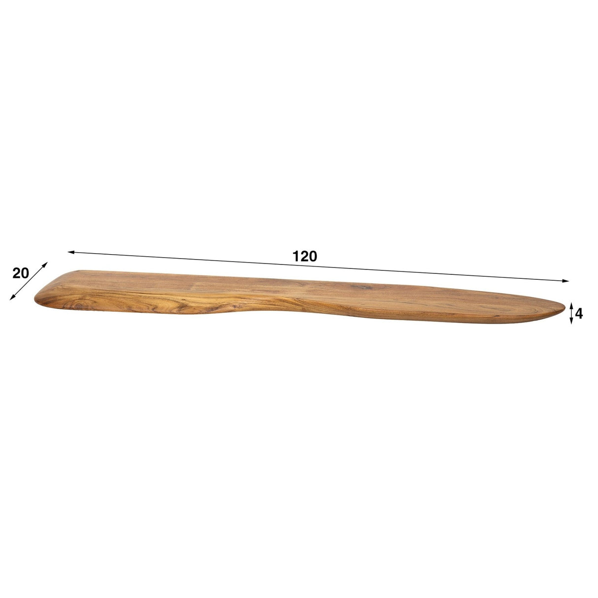 Étagère murale nordique 120 en bois d'acacia massif 