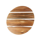 Étagère murale ronde Binc en bois naturel 