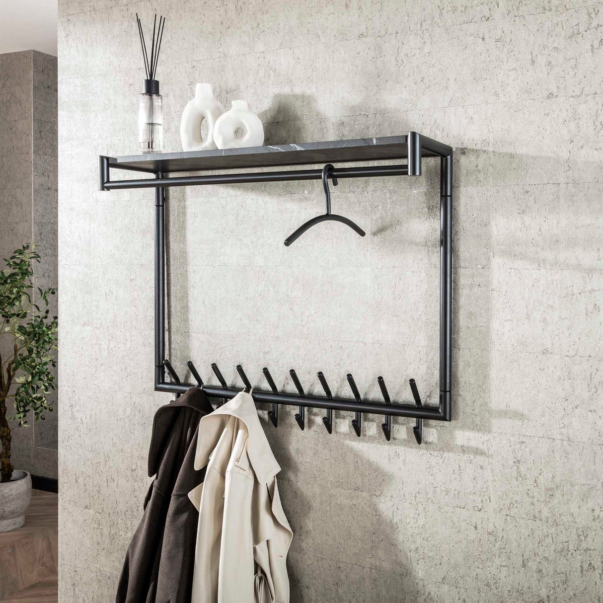 Cintre Gunmetal Tube Rond 45 cm 