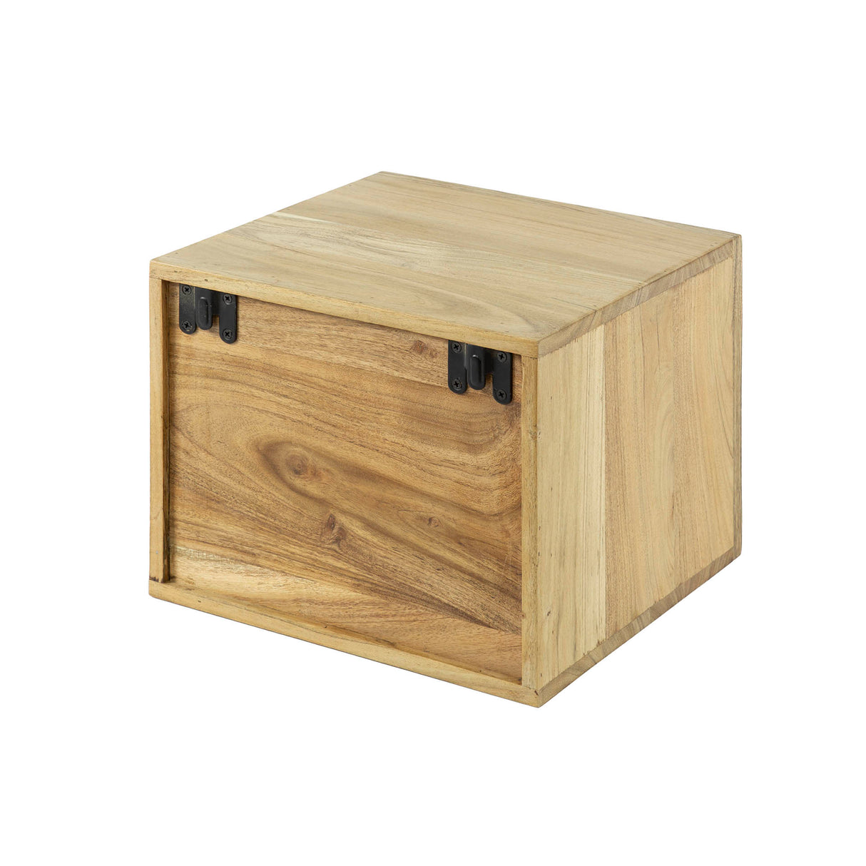 Table de nuit flottante en bois d'acacia Nova avec 1 tiroir - 30x25x29 cm 