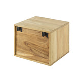 Table de nuit flottante en bois d'acacia Nova avec 1 tiroir - 30x25x29 cm 