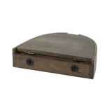 Ensemble de Tables de Nuit Demi-circulaires Flottantes 2 – Acacia 