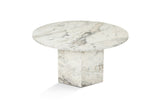 Table basse ronde Vano aspect marbre 80 cm 