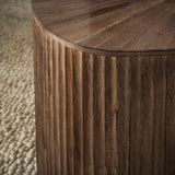 Ensemble de 2 tables basses Myla Carré en Teck Brun 