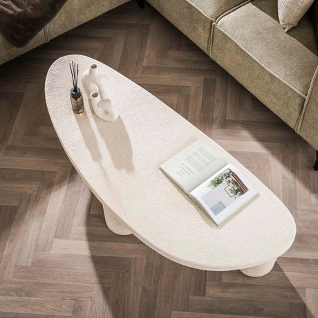 Sinan XL table basse triangulaire en composite de marbre 