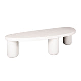 Sinan XL table basse triangulaire en composite de marbre 