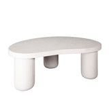 Table basse Sinan XL en composite de marbre 110 cm 