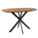 Armeta Table basse organique 140 cm en teck veneer 