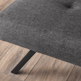 Canapé-lit 3 places Zoly Anthracite Tissu - 180 cm - Sans accoudoirs - Capitonné 