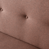 Canapé-lit 3 places Zoly en tissu brun - 180 cm - Sans accoudoirs - Capitonné 