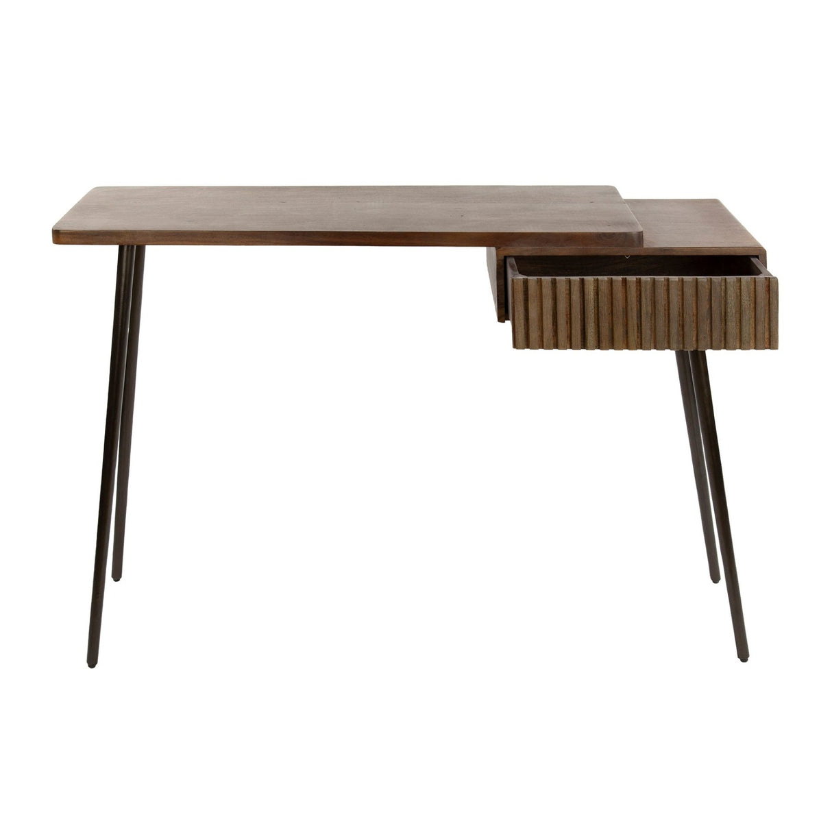 Coiffeuse Elin - Acacia massif Drift Brown 120 cm 