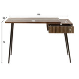 Coiffeuse Elin - Acacia massif Drift Brown 120 cm 