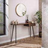 Coiffeuse Elin - Acacia massif Drift Brown 120 cm 