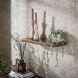 Etagères murales - Etagère murale Noa 60 cm Bois d'Acacia Massif Marron Flotté - Dimehouse