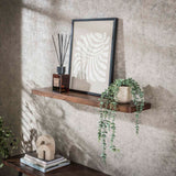 Étagère murale Noa 90 cm - Bois d'acacia Drift Brown 