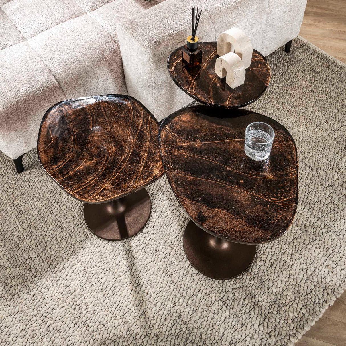 Table d'appoint Vigo - Cuivre Antique 60 cm 