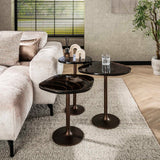 Table d'appoint Copper Glow M – Cuivre Antique, 50x42x55 cm 