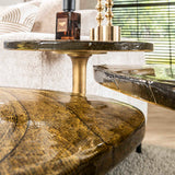 Table d'appoint Aurora M - Or Antique 50x55 cm 