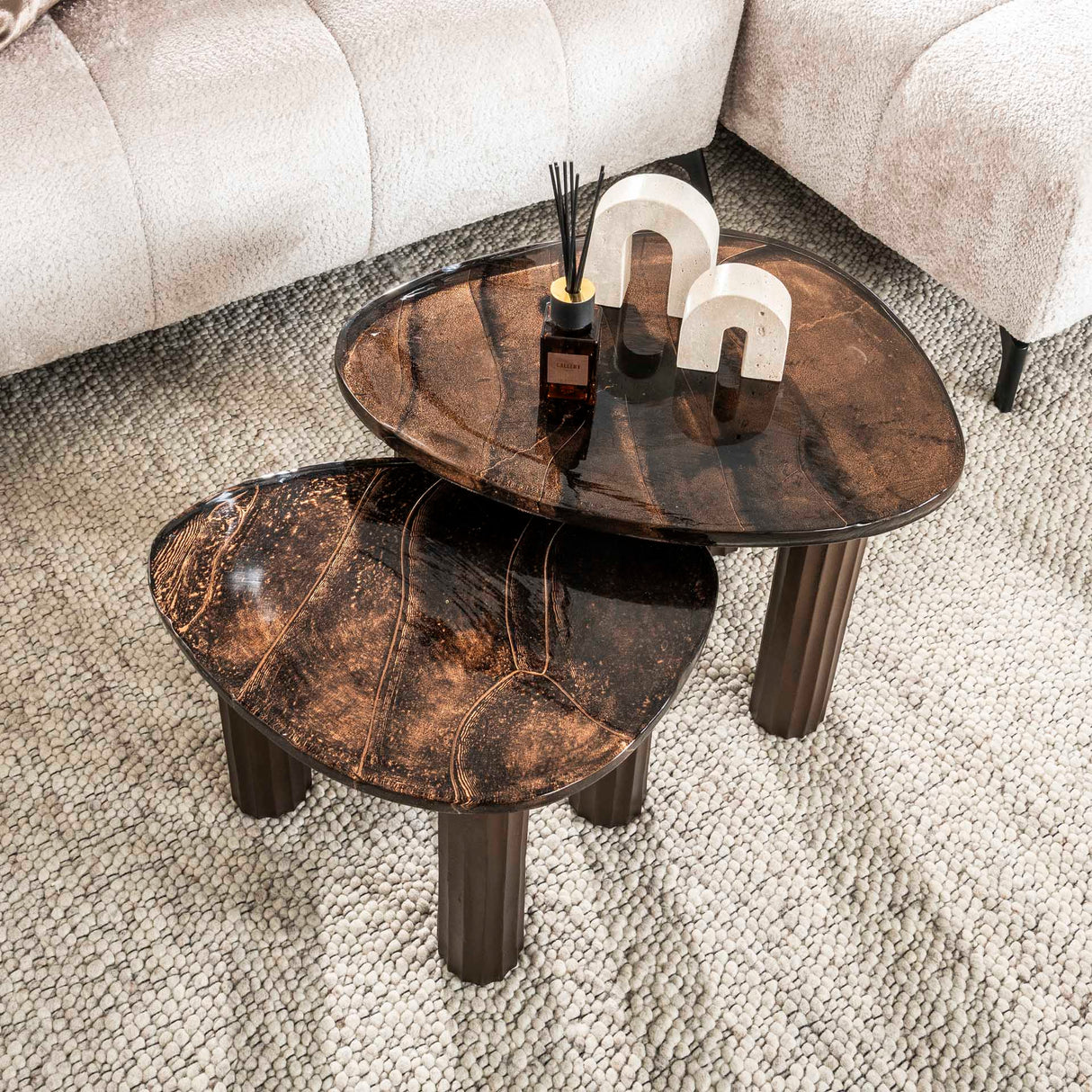 Table basse Liva S – Cuivre antique 