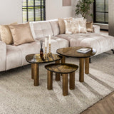 Table basse Nova S - Or Antique 51x37 cm 