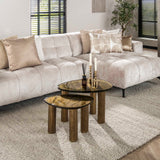 Table basse Nova S - Or Antique 51x37 cm 
