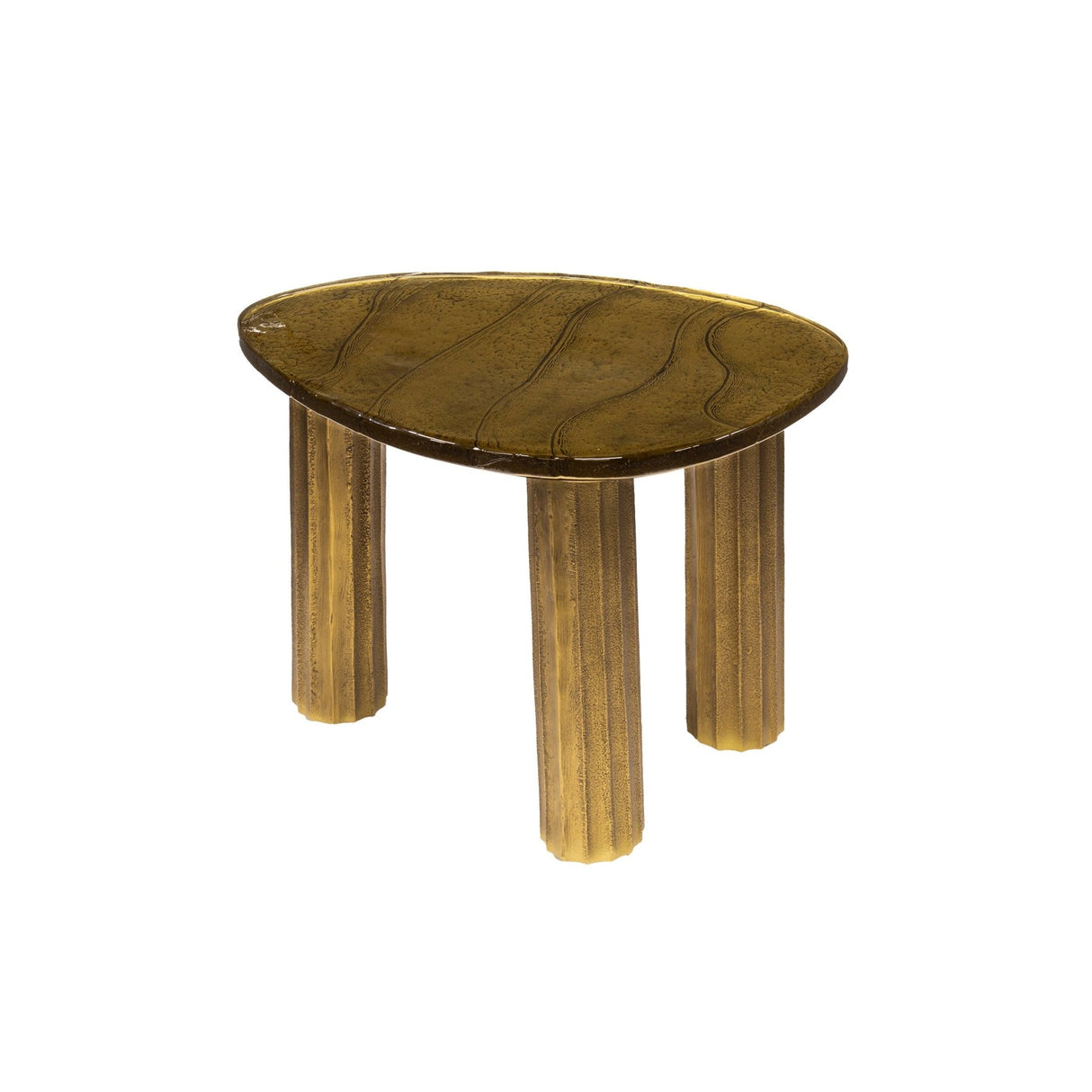 Table basse Nova S - Or Antique 51x37 cm 