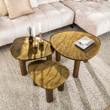 Table basse Luna Or Antique 62x45x40 cm 