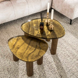 Table basse Luna Or Antique 62x45x40 cm 