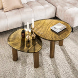 Table basse Luna Or Antique 62x45x40 cm 