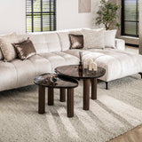Table basse Vesta L cuivre antique 70x59 cm 