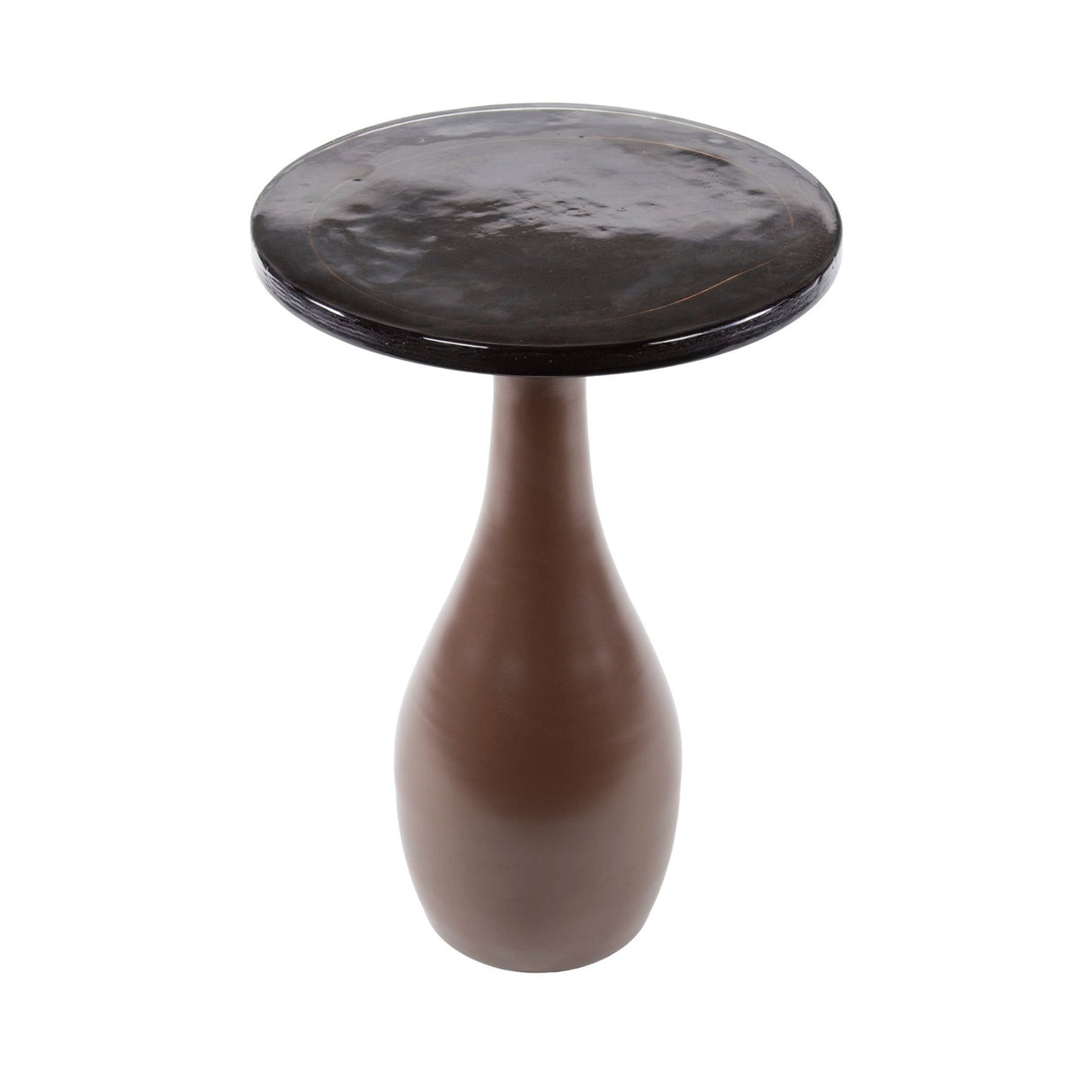 Table d'appoint Nova Cuivre Antique Goutte 60 cm 
