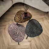 Ensemble de tables basses Marlo 3 Triangle en patine de cuivre 